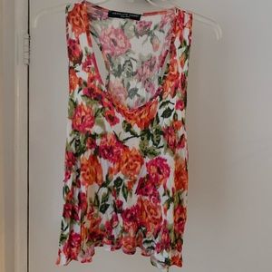 Floral Racerback Tank Top